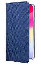   Кожен калъф тефтер и стойка Magnetic FLEXI Book Style за Xiaomi Mi Note 10 Lite син  