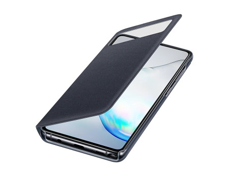 Кожени калъфи Кожени калъфи за Samsung  Кожен калъф тефтер оригинален активен S-VIEW EF-EN770PBEGWW за Samsung Galaxy Note 10 Lite N770F черен