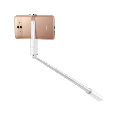   Луксозен селфи стик с LED подсветка и Bluetooth бутон оригинален Huawei Selfie Stick With LED Light CF33 бял