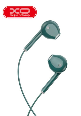   Стерео слушалки 3.5 мм оригинални хендсфрий XO EP54 зелени