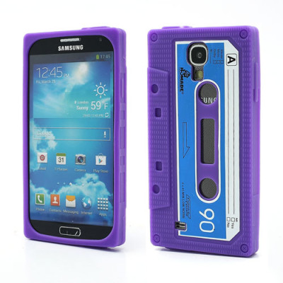 Силиконови гърбове Силиконови гърбове за Samsung Силиконов гръб ТПУ за Samsung Galaxy S4 I9500 / S4 I9505 / S4 Value Edition I9515 лилава касета