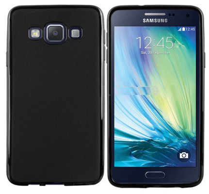 Силиконови гърбове Силиконови гърбове за Samsung Силиконов гръб ТПУ мат за Samsung Galaxy A8 A800F черен